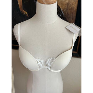 NWT La Perla White Lace Push-Up Bra 34B
